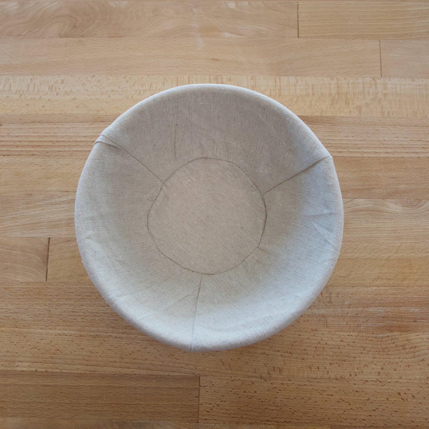 Rond Rijsmandje met linnen liner